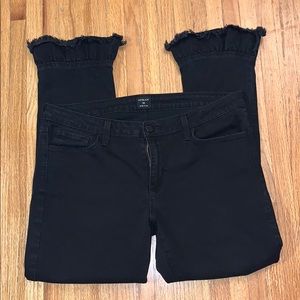 JUST BLACK DENIM CROPPED JEANS